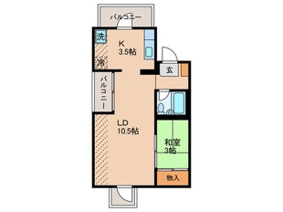 メルカ－ズシオンの物件間取画像